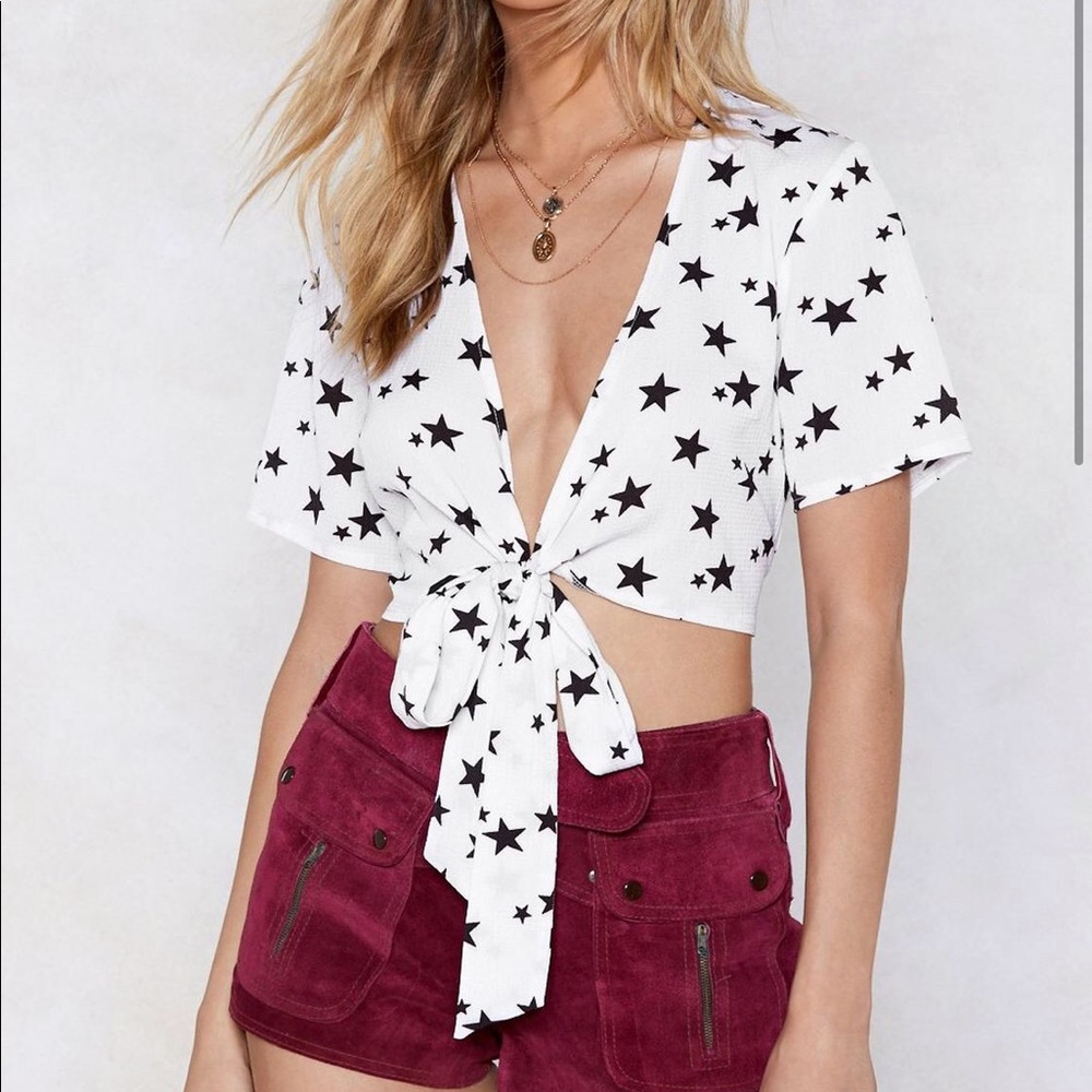 Out of Space Star Crop Top